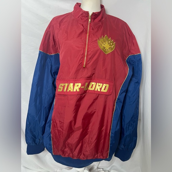NWT Our Universe Marvel Star Lord 3/4 zip down anorak jacket Men’s XL - Picture 2 of 11